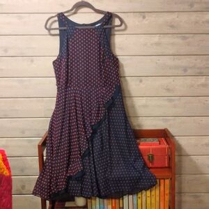 Swiss dot ruffle Eva Franco dress